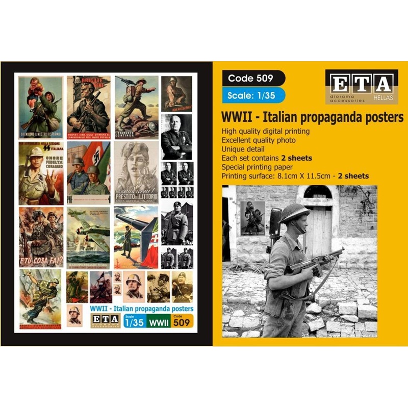 1/35 Scale WW2 Italian propaganda posters