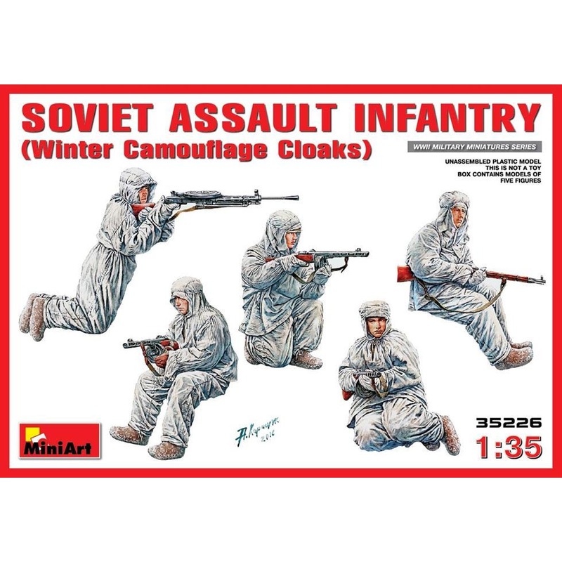1/35 scale WW2  Soviet Assault Infantry