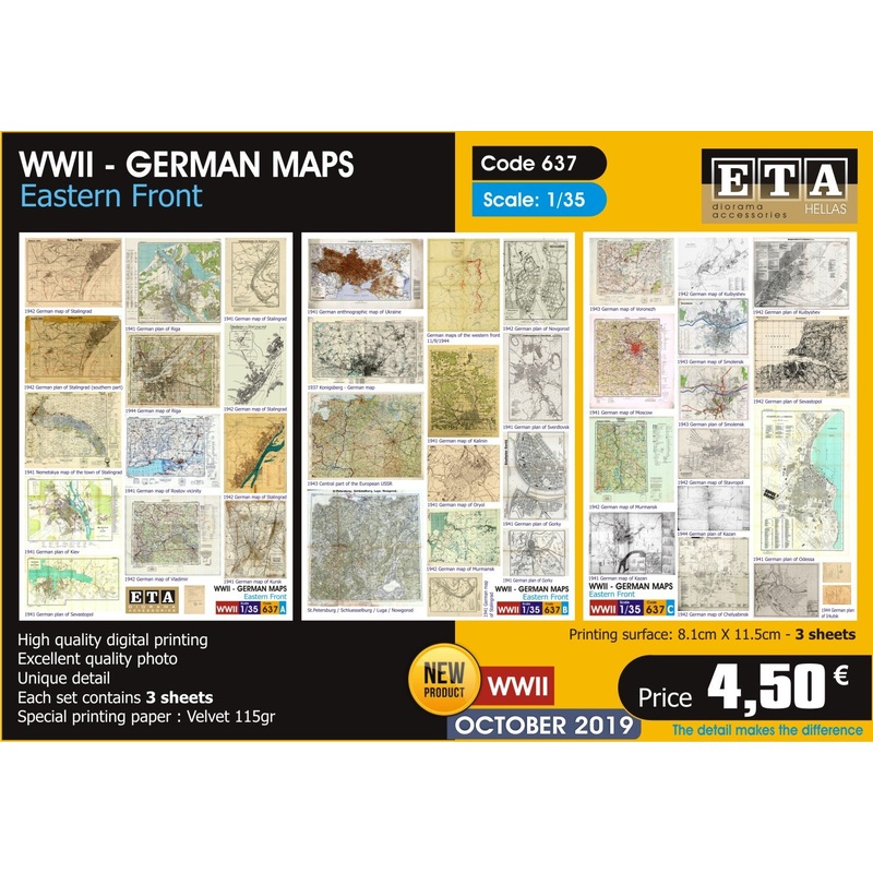 1/35 scale WWII – German maps , Eastern Front