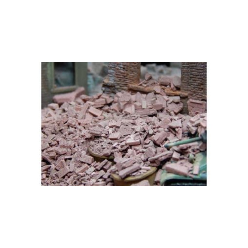 1/72 Scale debrisbrick-red 50 g