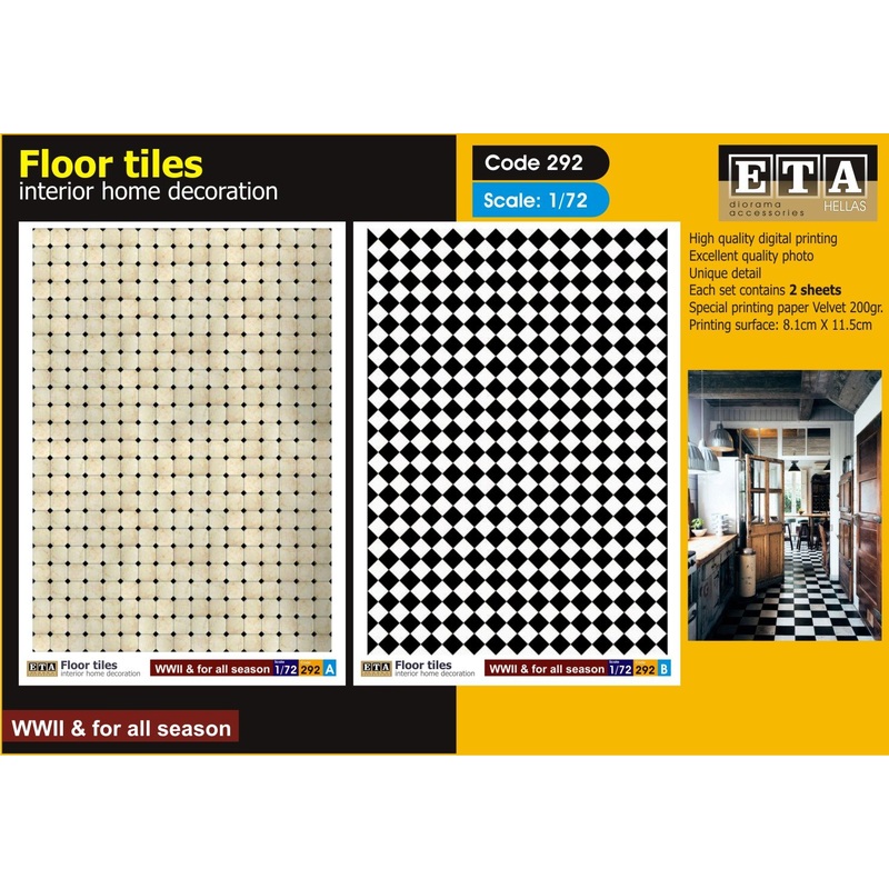 1/72 scale Floor tiles #2