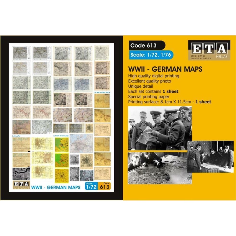 1/72 Scale WW2 German maps
