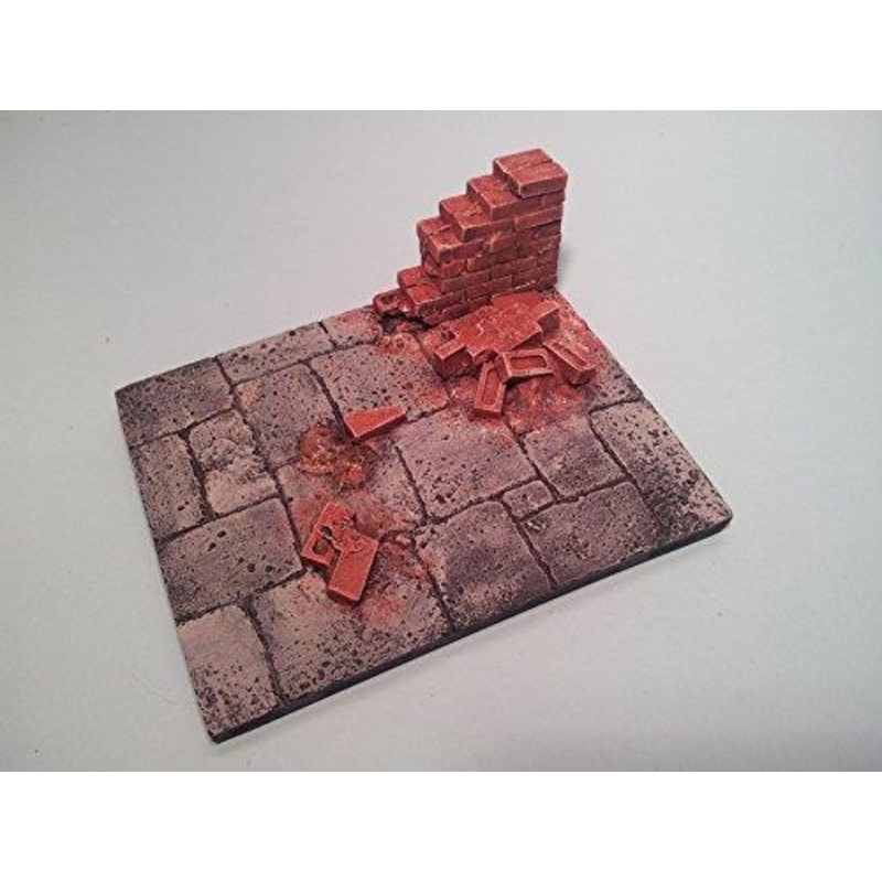 120mm Brick wall and base Vignette 1/16th scale