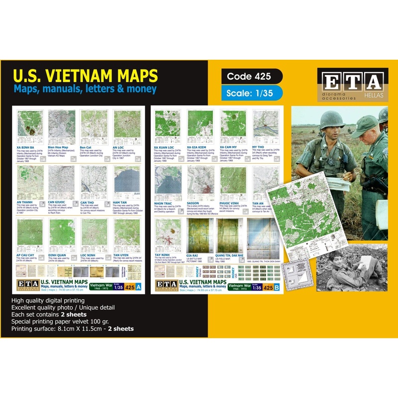 1/35 Scale U.S. Vietman maps