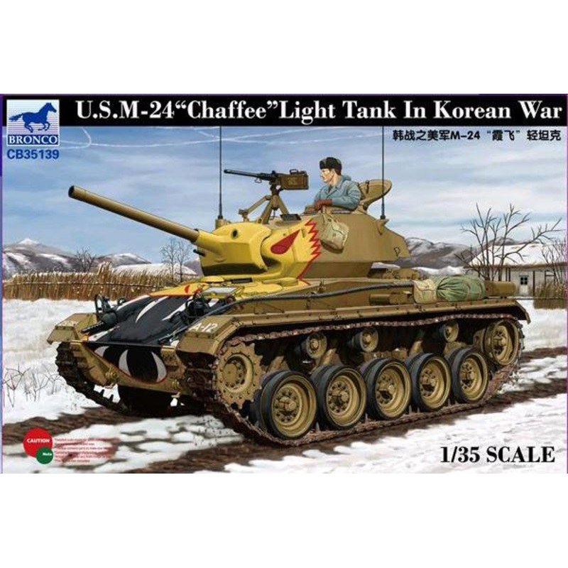 1/35 Scale US M-24 Chaffee Light Tank in Korean War