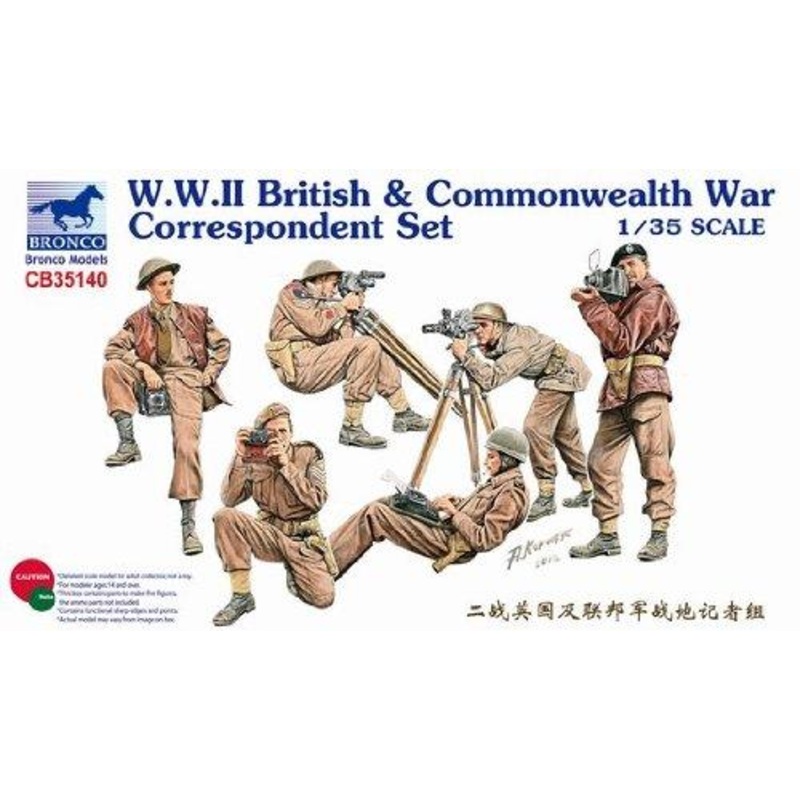 1/35 Scale WWII British Commonwealth War Correspondent Set