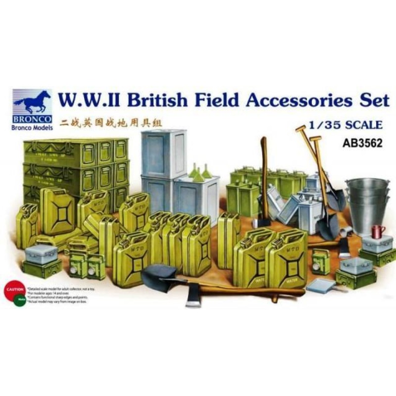 1/35 Scale WWII British Field Accessories Set