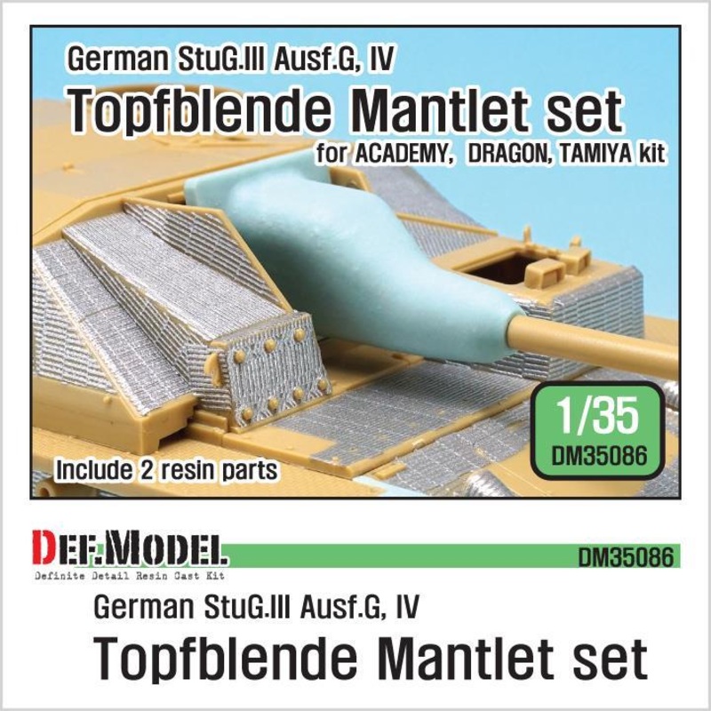 1/35 Scale WWII German StuG.III/IV Cast mantlet set (for 1/35 Academy, Dragon, Tamiya kit)