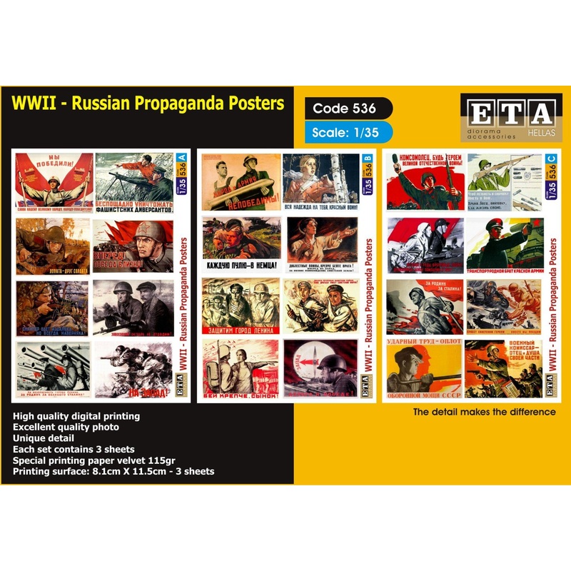 1/35 Scale WWII Russian posters