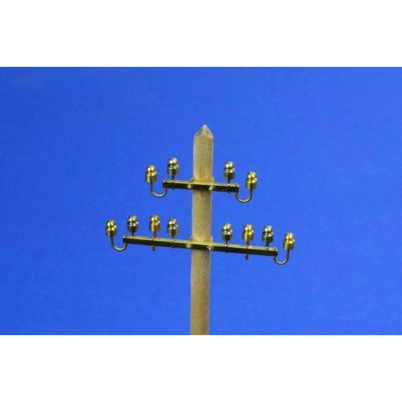 1/35 Telegraphic Pillar with 12 Insulators (unassembled, 2pcs)