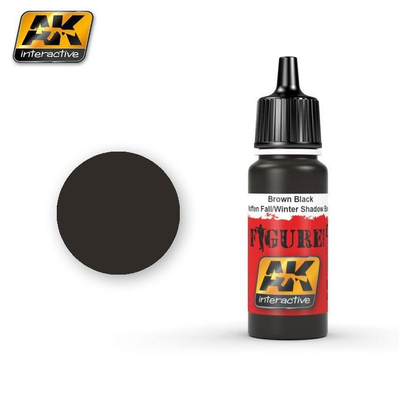 AK ACRYLIC PAINT BROWN BLACK WAFFEN FALL / WINTER SHADOWS BASE- 17ml