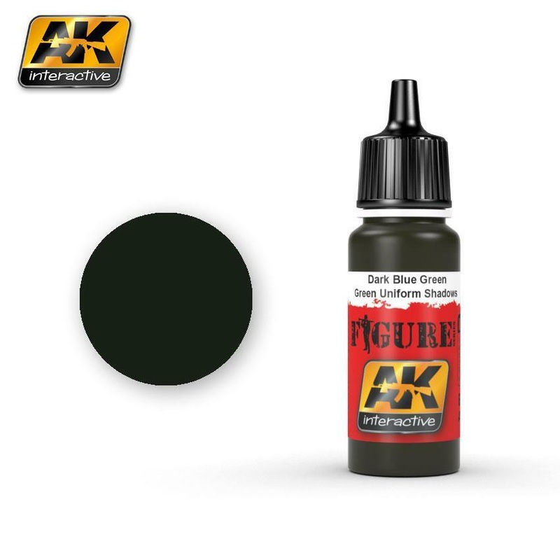 AK ACRYLIC PAINT DARK BLUE GREEN / GREEN UNIFORM – 17ml
