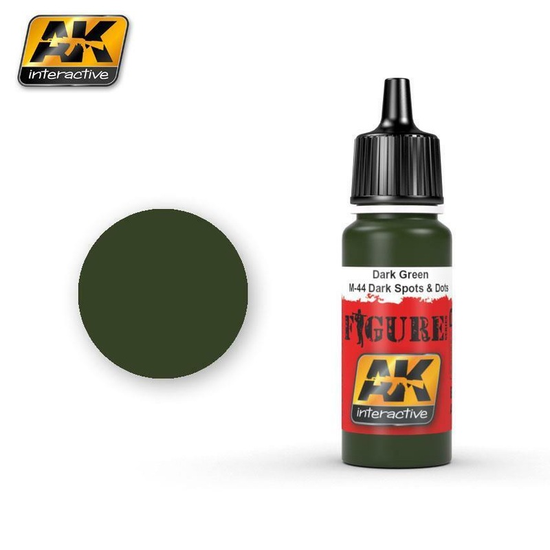 AK ACRYLIC PAINT DARK GREEN / M-44 DARK SPOTS & DOSTS- 17ml