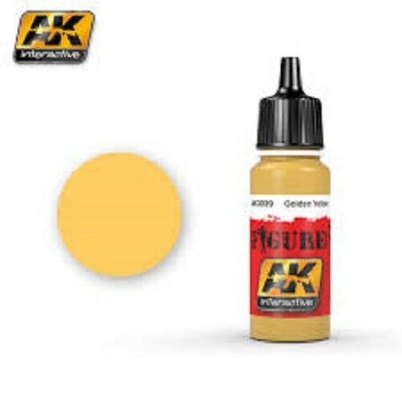 AK ACRYLIC PAINT GOLDEN YELLOW – 17ml
