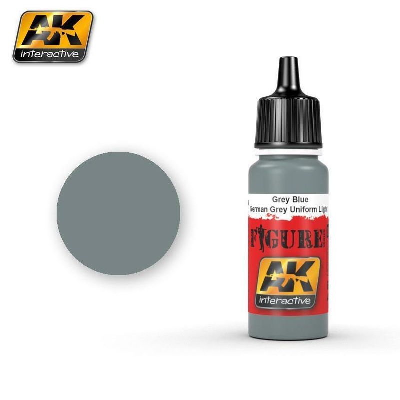 AK ACRYLIC PAINT GREY BLUE / GERMAN GREY UNIFORM LIGHT- 17ml