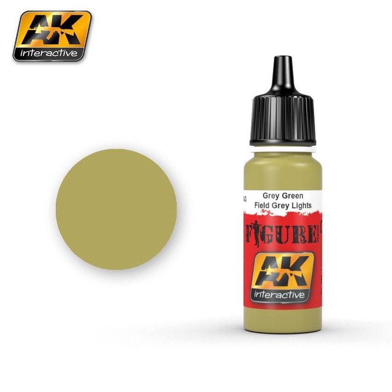 AK ACRYLIC PAINT GREY GREEN / FIELD GREY LIGHTS- 17ml