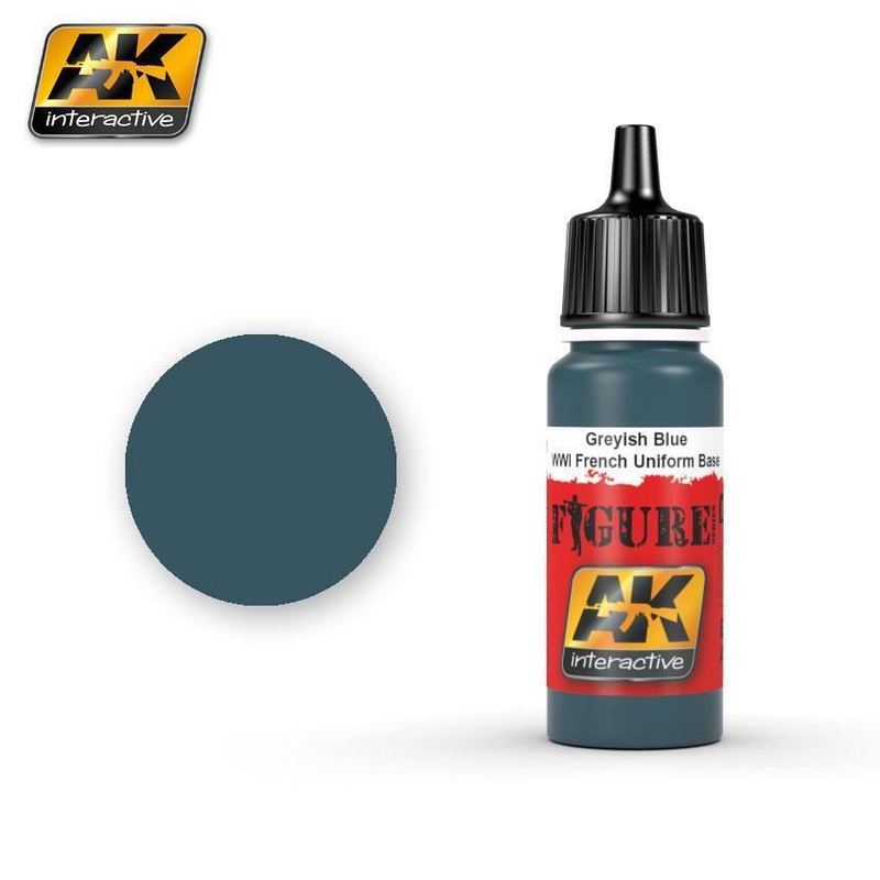 AK ACRYLIC PAINT GREYISH BLUE / WWI FRENCH UNIFORM BSE- 17ml