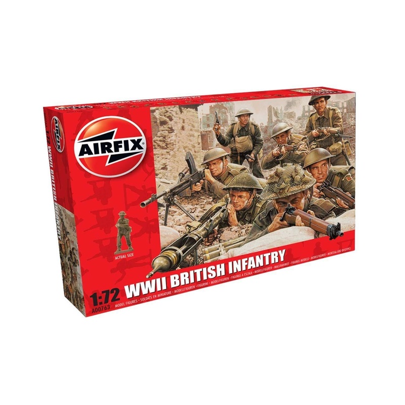Airfix 1/72 Scale WWII British Infantry N. Europe1:72