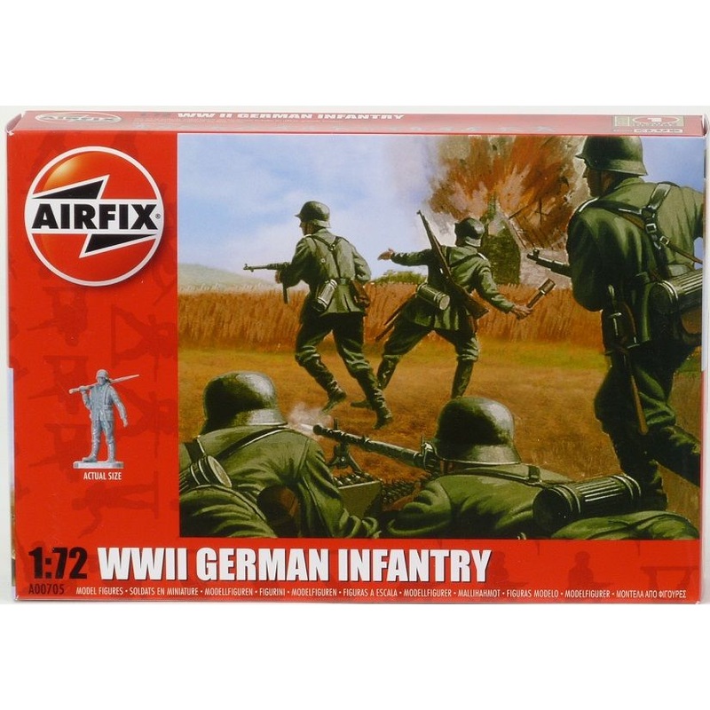 Airfix 1/72 Scale WWII German Infantry, 1:72