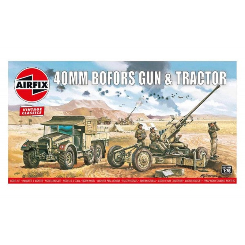 Airfix 1/76 Scale Bofors Gun & Tractor