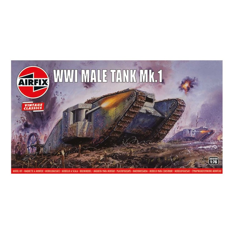 Airfix 1/76 Scale WWI Male Tank