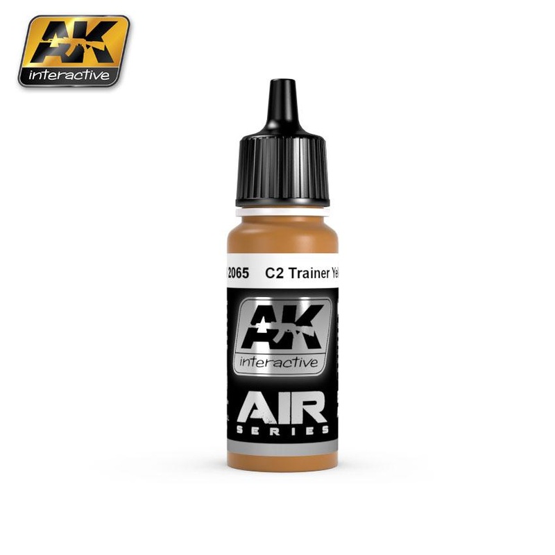 AK ACRYLIC PAINT AIRCRAFT SERIES C2 TRAINER YELLOW- 17ml