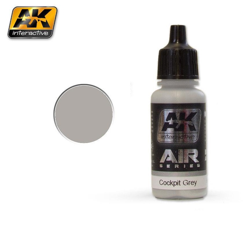 AK ACRYLIC PAINT AIRCRAFT SERIES COCKPIT GREY- 17ml