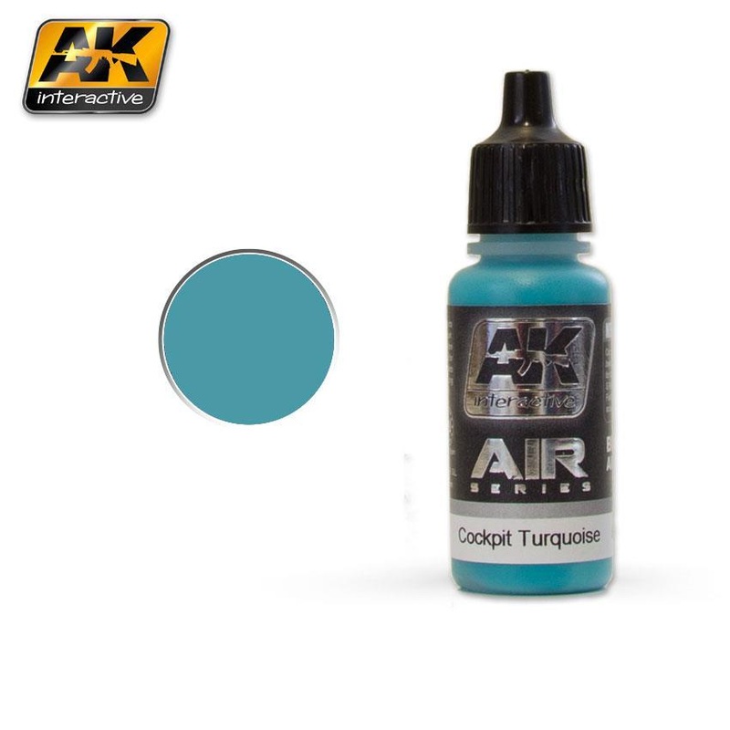 AK ACRYLIC PAINT AIRCRAFT SERIES COCKPIT TURQOISE- 17ml