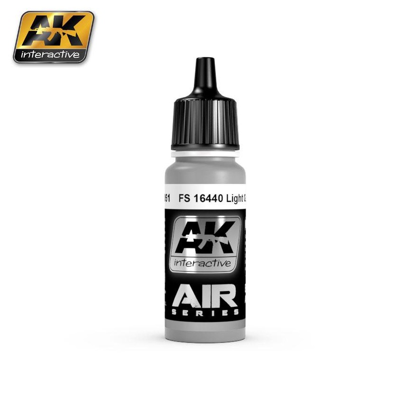 AK ACRYLIC PAINT AIRCRAFT SERIES FS 16440 LIGHT GULL GRAY- 17ml