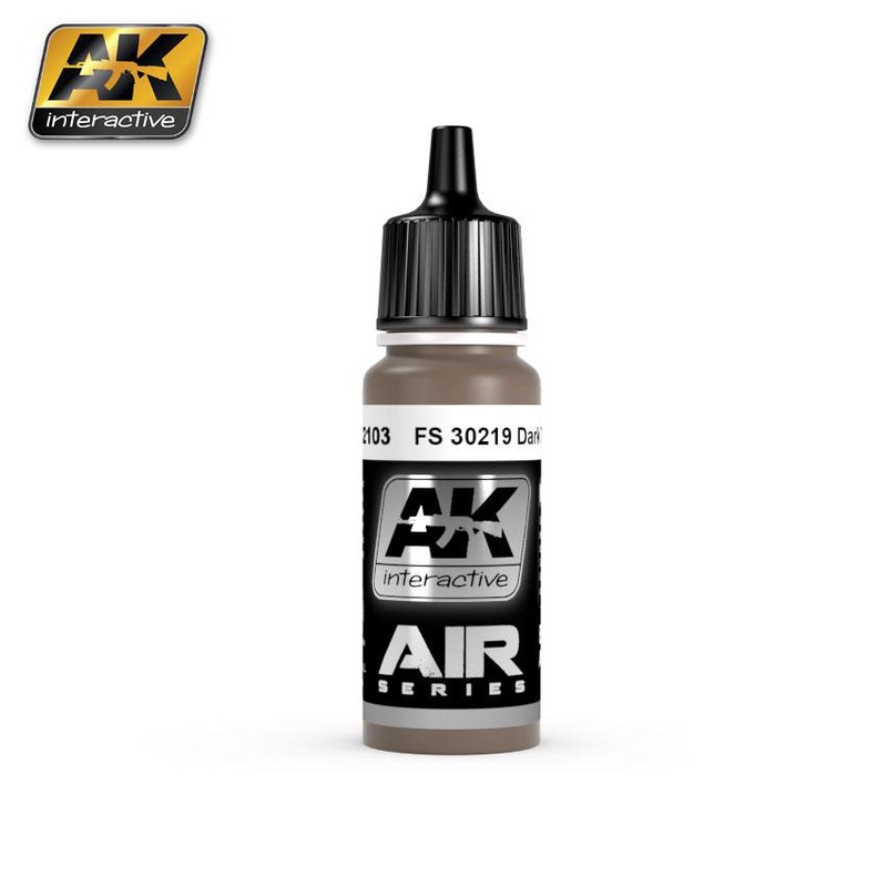 AK ACRYLIC PAINT AIRCRAFT SERIES FS 30219 DARK TAN- 17ml
