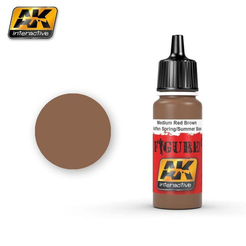AK ACRYLIC PAINT MEDIUM RED BROWN WAFFEN SPRINGS / SUMMER BASE- 17ml