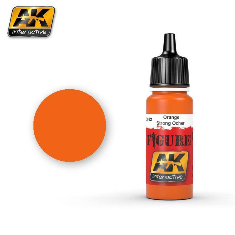 AK ACRYLIC PAINT ORANGE / STRONG OCHER- 17ml