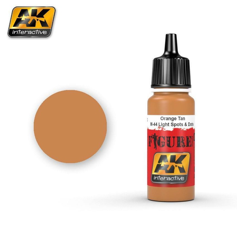 AK ACRYLIC PAINT ORANGE TAN / M-44 LIGHT SPOTS & DOTS- 17ml