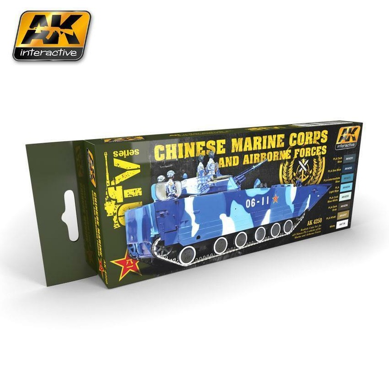 AK ACRYLIC PAINT SET CHINESE MARINE CORPS AND AIRBONE FORCES