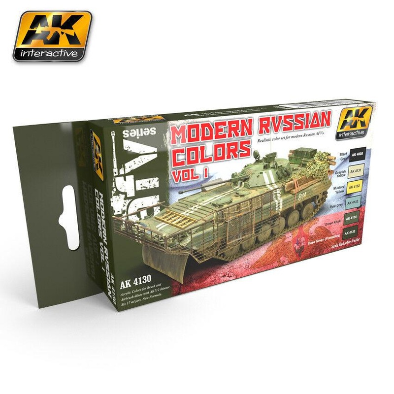 AK ACRYLIC PAINT SET MODERN RUSSIAN COLOURS VOL.1