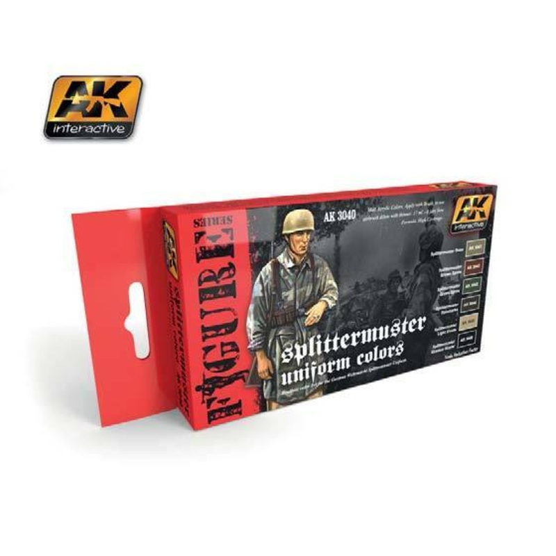 AK ACRYLIC PAINT SET SPLITTERMUSTER UNIFORM COLORS