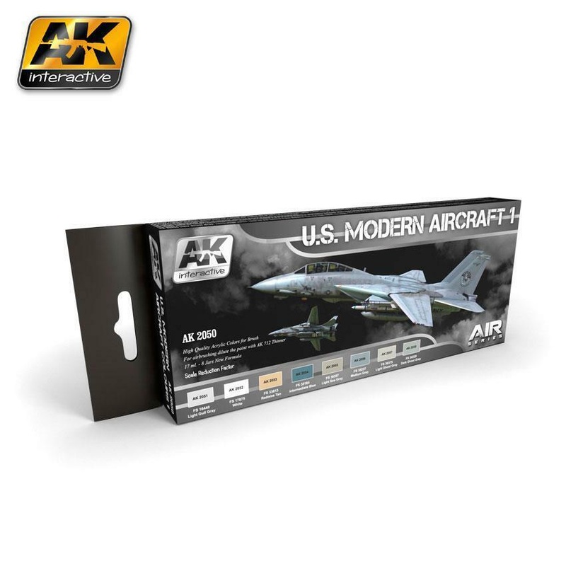 AK ACRYLIC PAINT SET U.S. MODERN AIRCRAFT 1