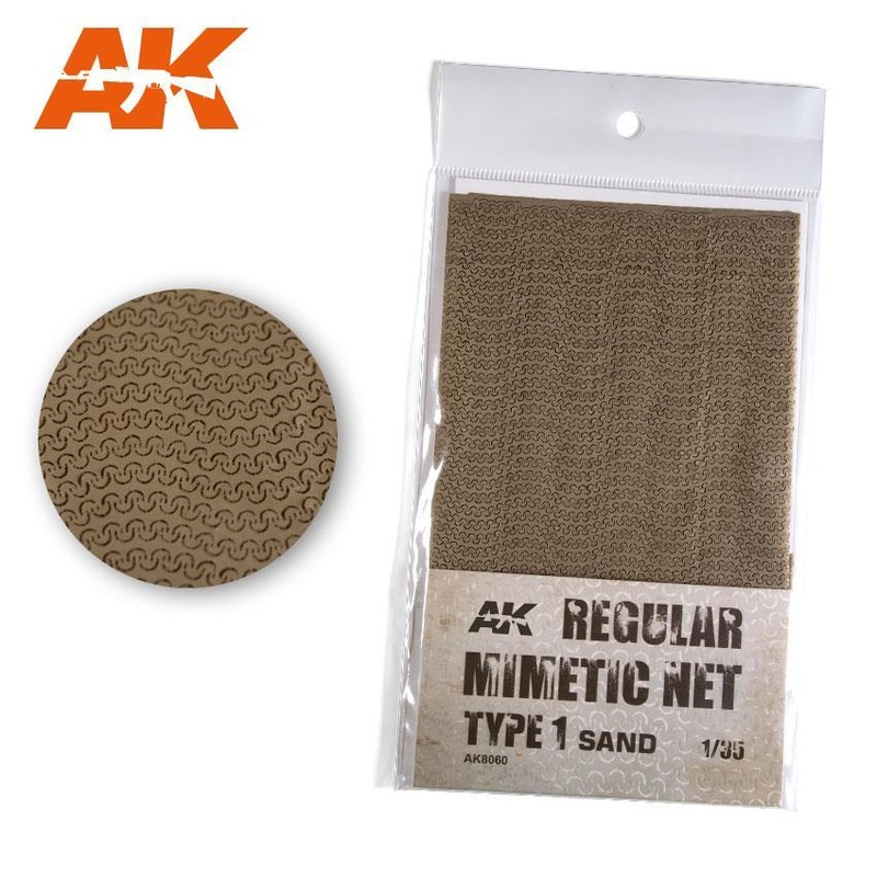 AK Interactive – 1/35 scale REGULAR CAMOUFLAGE NET Type 1 SAND