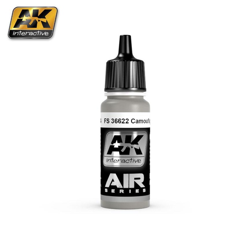 AK ACRYLIC PAINT AIRCRAFT SERIES FS 36622 CAMOUFLAGE GREY- 17ml