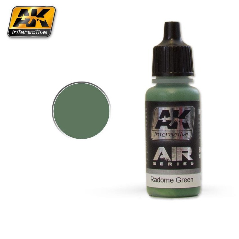 AK ACRYLIC PAINT AIRCRAFT SERIES RADOME GREEN- 17ml