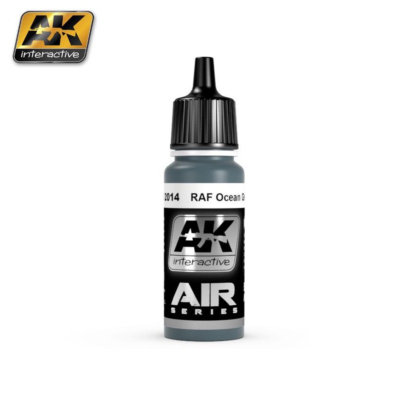 AK ACRYLIC PAINT AIRCRAFT SERIES RAF OCEAN GREY- 17ml