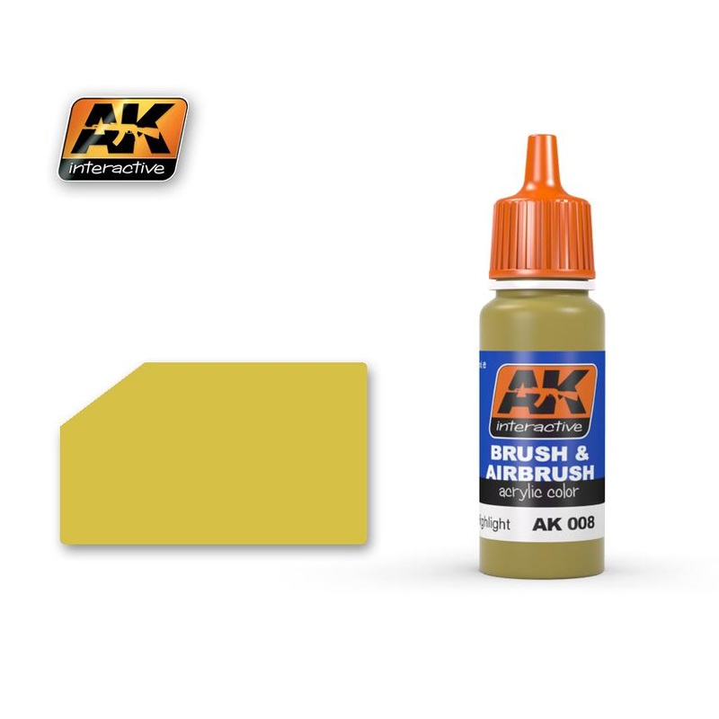 AK ACRYLIC PAINT DUNKELGELB HIGH LIGHTS- 17ml