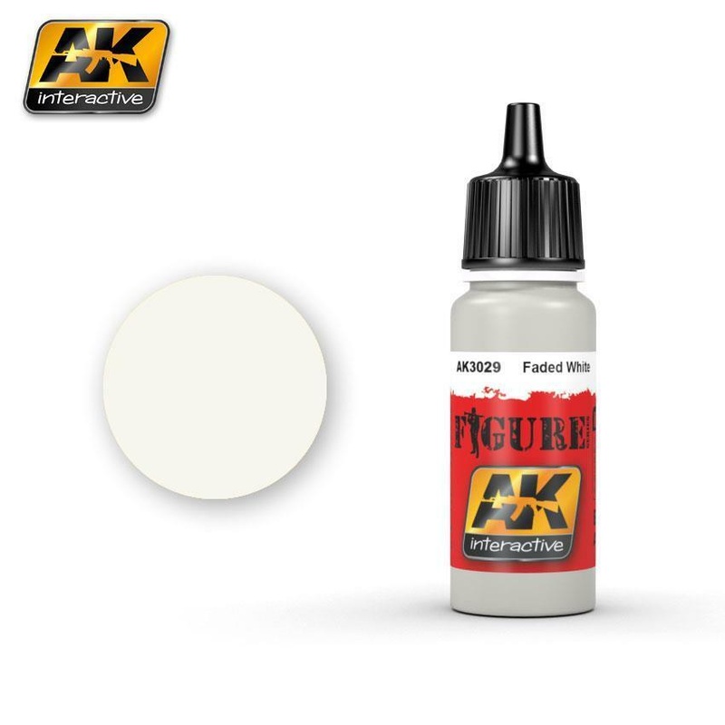 AK ACRYLIC PAINT FADED WHITE- 17ml