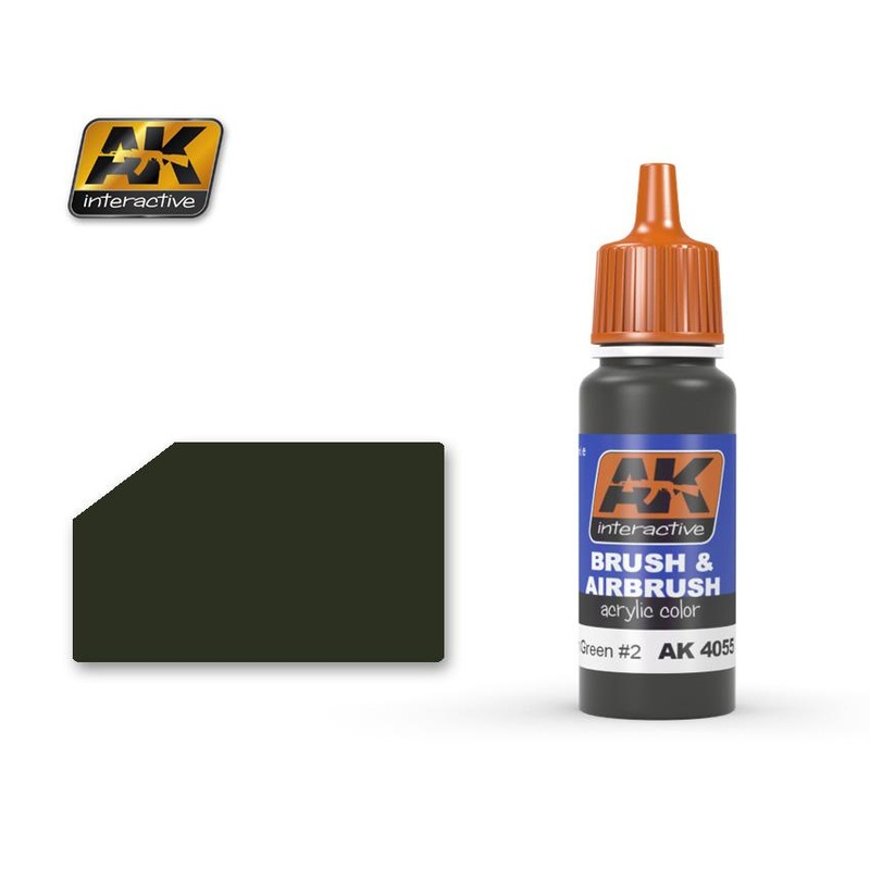 AK ACRYLIC PAINT FRENCH GREEN #2- 17ml