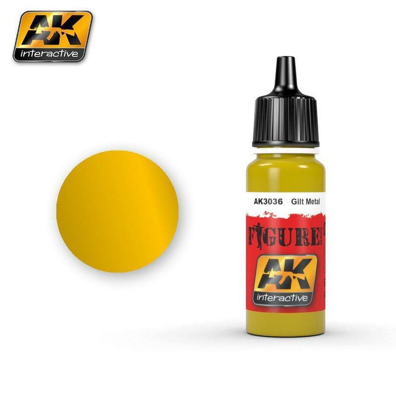 AK ACRYLIC PAINT GILT METAL- 17ml