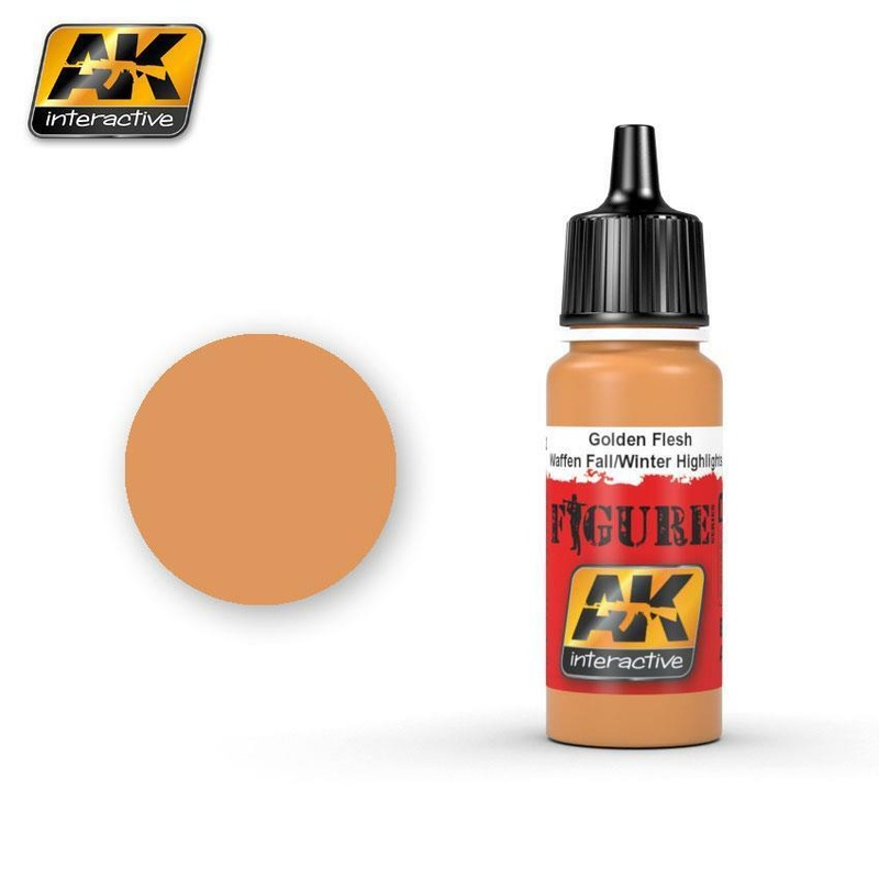 AK ACRYLIC PAINT GOLDEN FLESH WAFFEN FALL / WINTER HIGHLIGHTS- 17ml