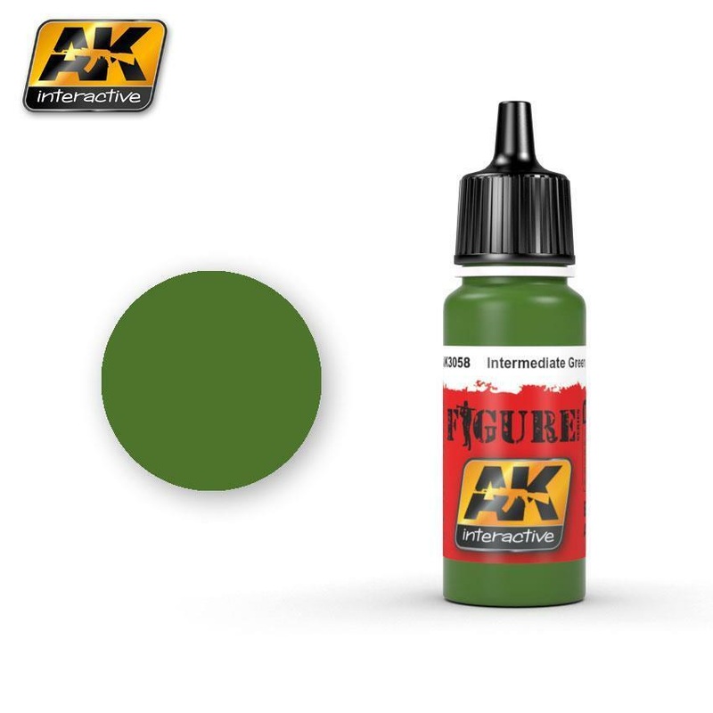 AK ACRYLIC PAINT INTERMEDIATE GREEN- 17ml