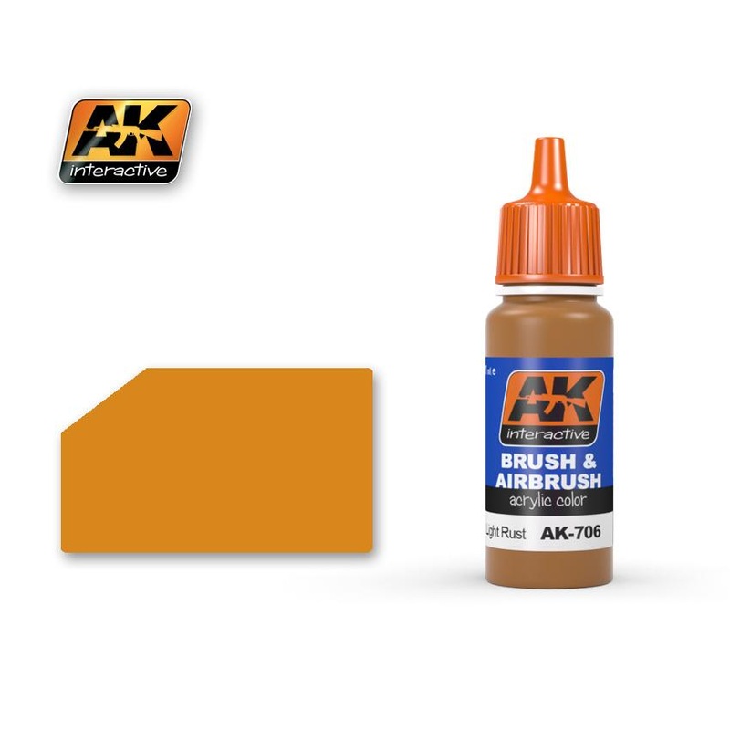 AK ACRYLIC PAINT LIGHT RUST- 17ml