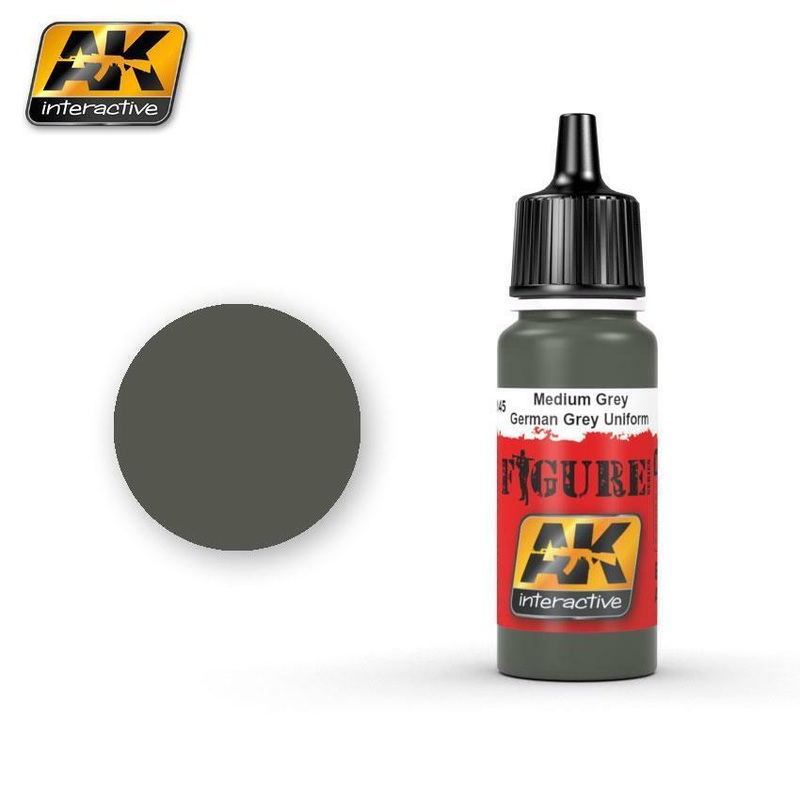 AK ACRYLIC PAINT MEDIUM GREY / GERMAN GREY UNIFORMS- 17ml