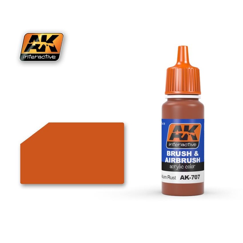 AK ACRYLIC PAINT MEDIUM RUST- 17ml